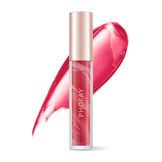 Brillo de Labios Hidratante con Rosa Floreciente PHOFAY