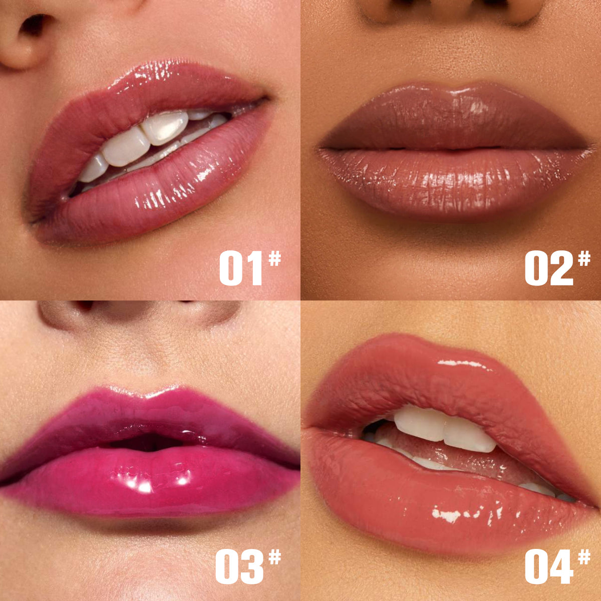 Brillo de Labios Hidratante con Rosa Floreciente PHOFAY