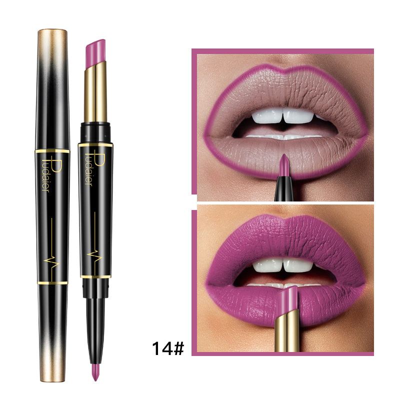 Delineador de labios doble