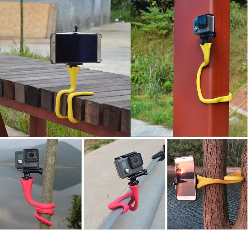 Soporte para teléfono móvil con forma de pulpo serpiente