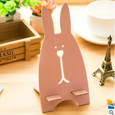 Soporte para teléfono móvil de conejo de dibujos animados lindo