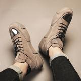 Zapatillas de deporte retro británicas para hombre que aumentan la altura
