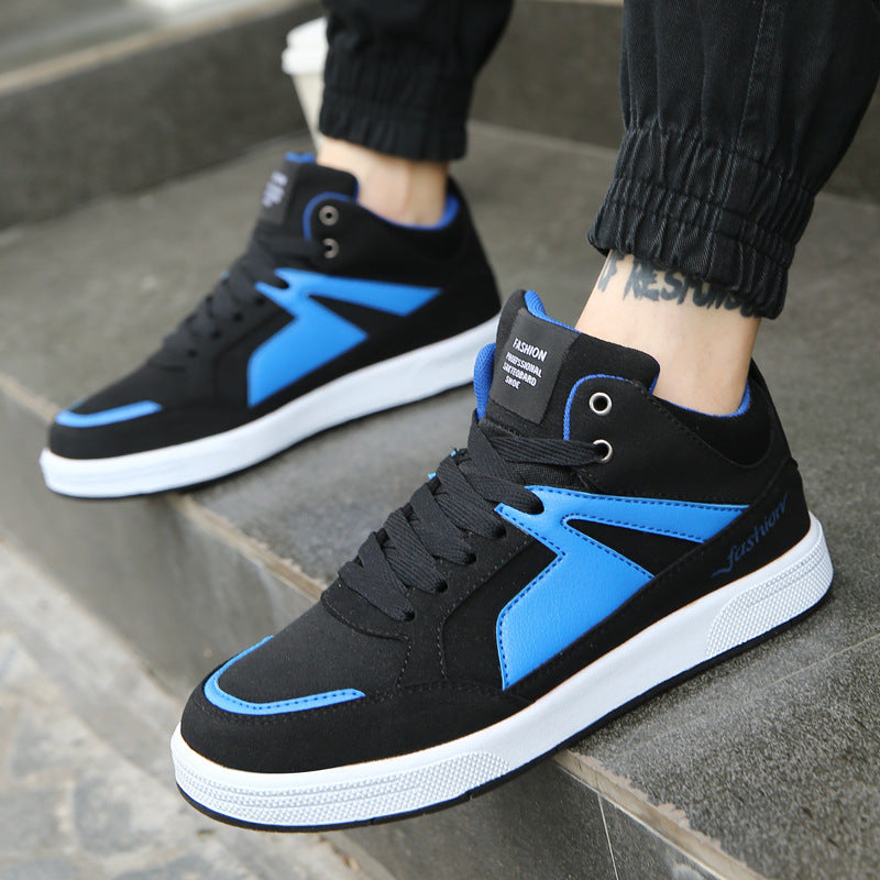 Zapatos casuales de caña alta para hombre, de otoño