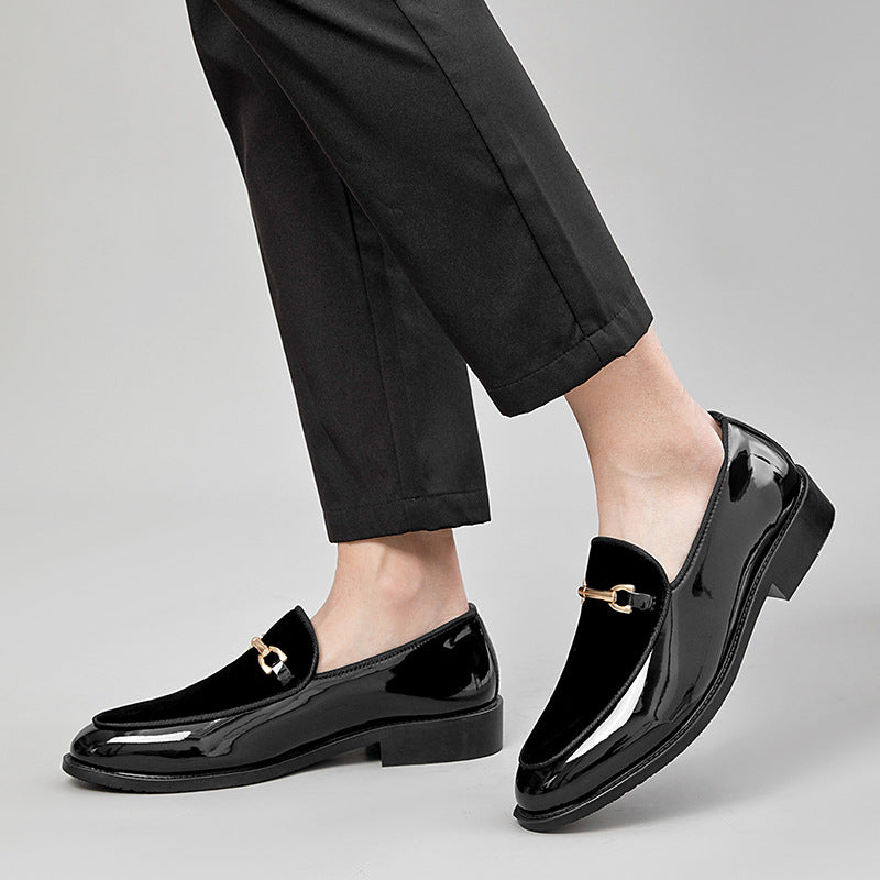 Zapatos de Charol Brillantes Ligeros Modernos Versátiles Casuales