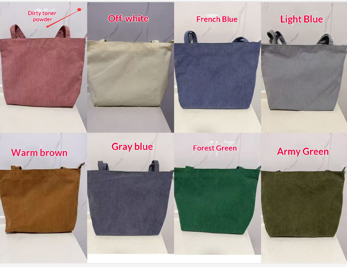 Bolso de pana informal para mujer: a la moda, de tendencia y minimalista