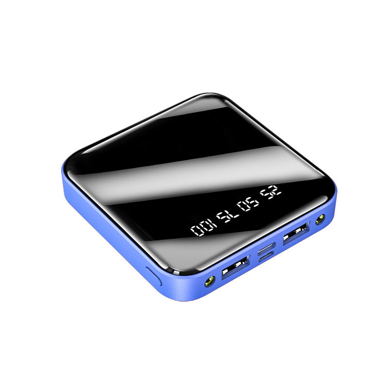 Mini Power Bank 20000 mAh Batería Externa Portátil con Espejo y Pantalla Digital