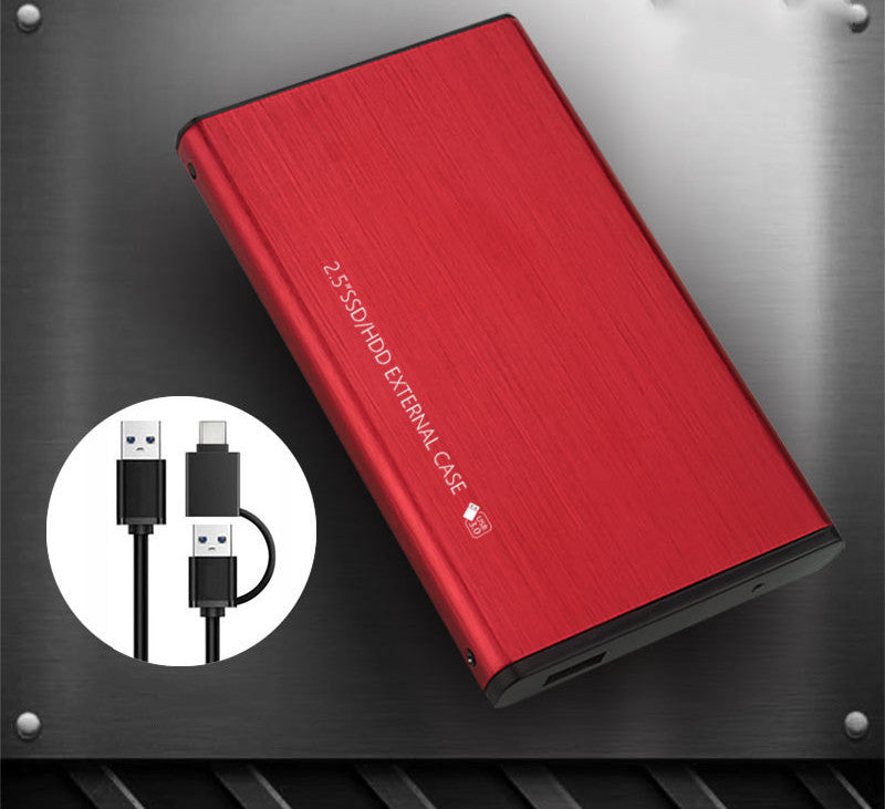 Caja para disco duro SSD SATA de 2,5 pulgadas con interfaz USB 3.0