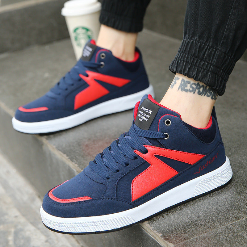 Zapatos casuales de caña alta para hombre, de otoño