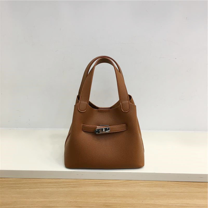 Bolso de mano de alta calidad con asa larga