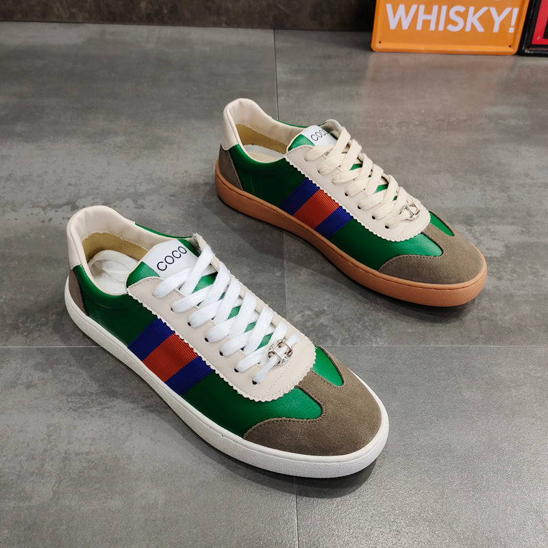 Zapatillas deportivas juveniles versátiles para hombre con diseño colorblock