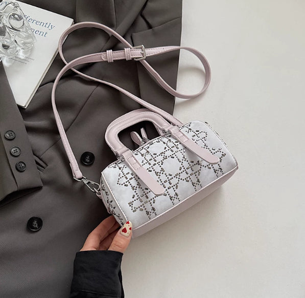 Bolso cilíndrico tote estilo coreano, minimalista, versátil y de nicho