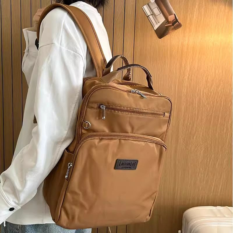 Mochila de senderismo de viaje al aire libre casual de tela Oxford que combina con todo