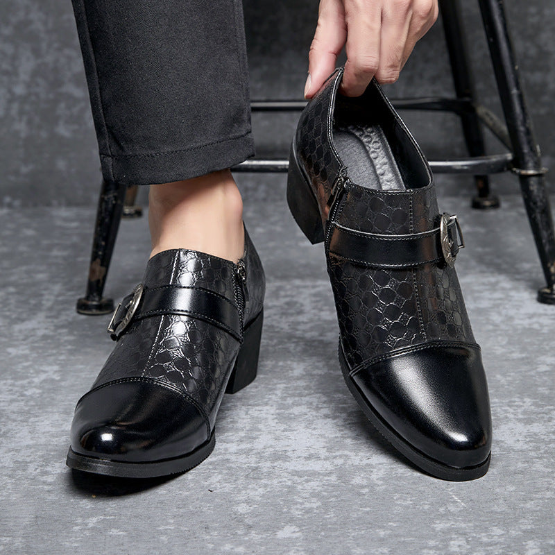 Nuevos Zapatos Casuales de Moda de Piel de Serpiente Cubana para Hombre