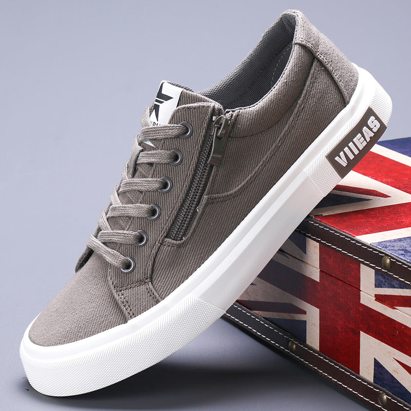 Zapatos de Hombre Deportivos Casuales Borad Transpirables de Lona que Combinan con Todo