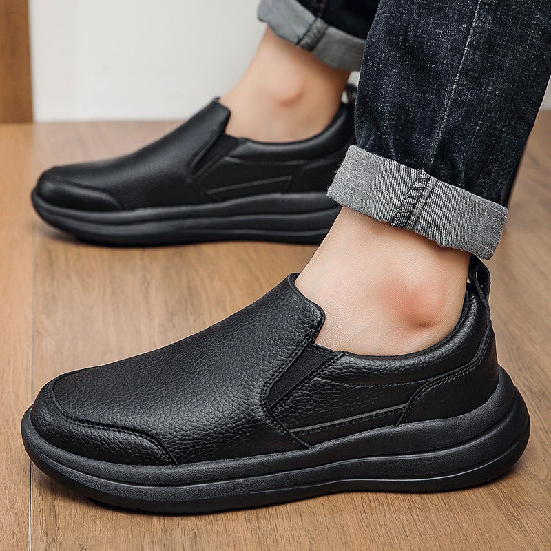 Zapatos casuales de cuero de lujo ligeros para hombre