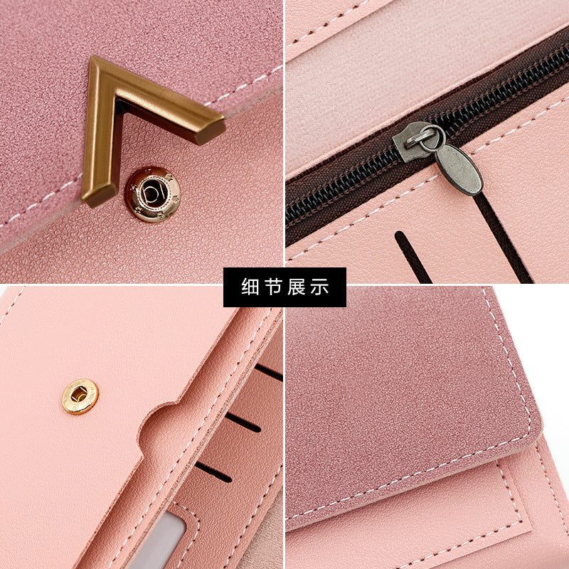 Cartera larga sencilla y a la moda para mujer