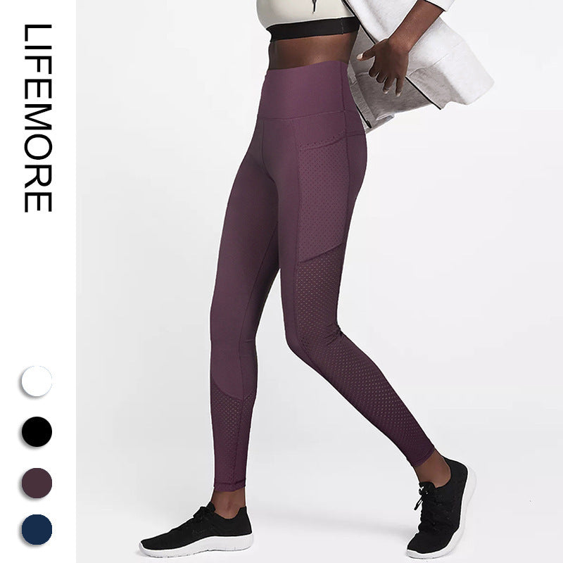 Pantalones de yoga y fitness sin costuras, con control de abdomen y efecto segunda piel