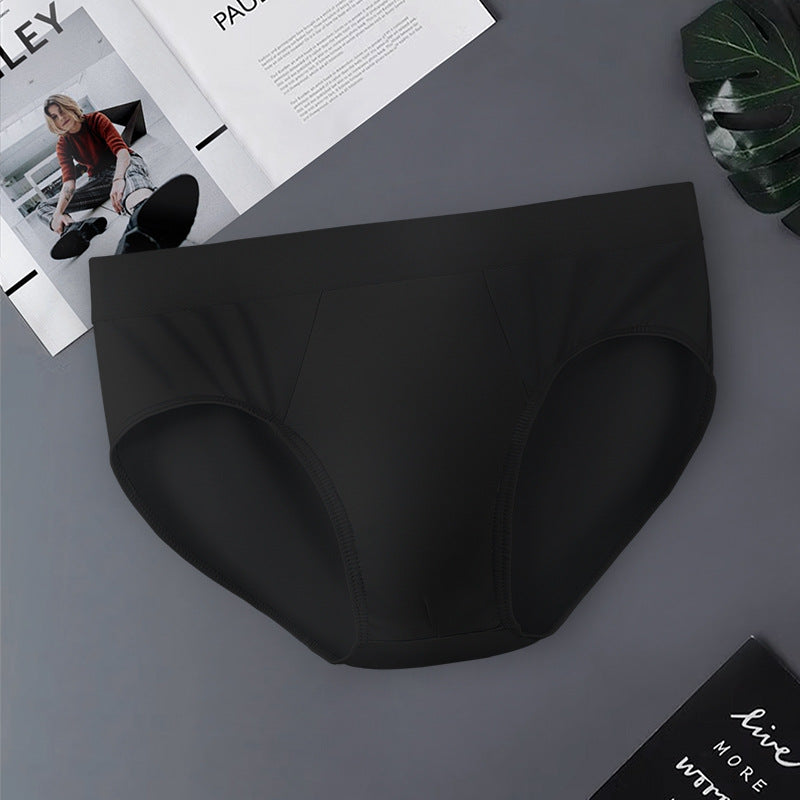 European And American-style Ice-silk, Plus-size, Thin, Solid-color, Breathable Mens Underwear