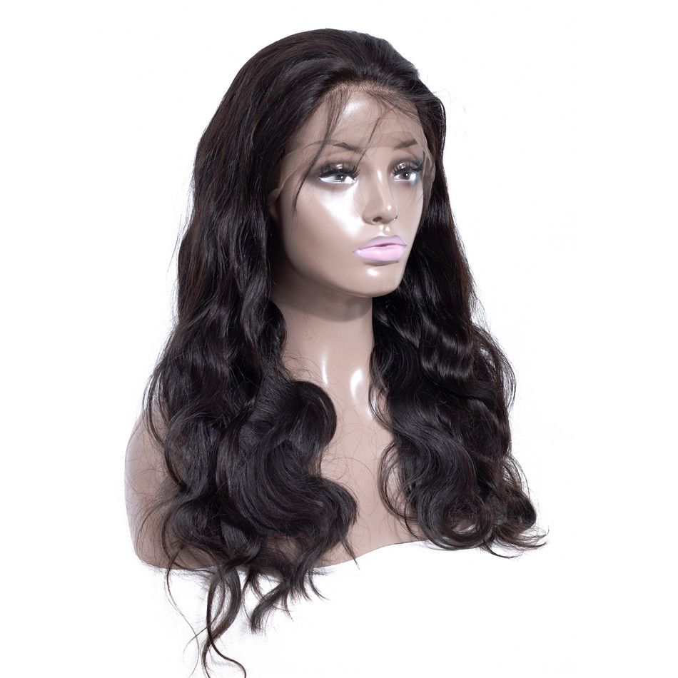 Peluca frontal de cabello humano