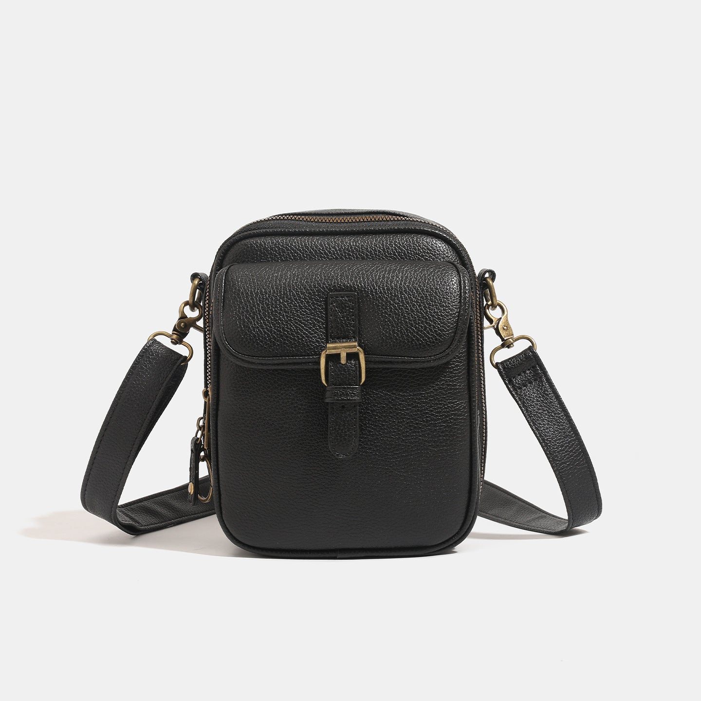 New PU Unisex Shoulder Messenger Trendy Storage Bag