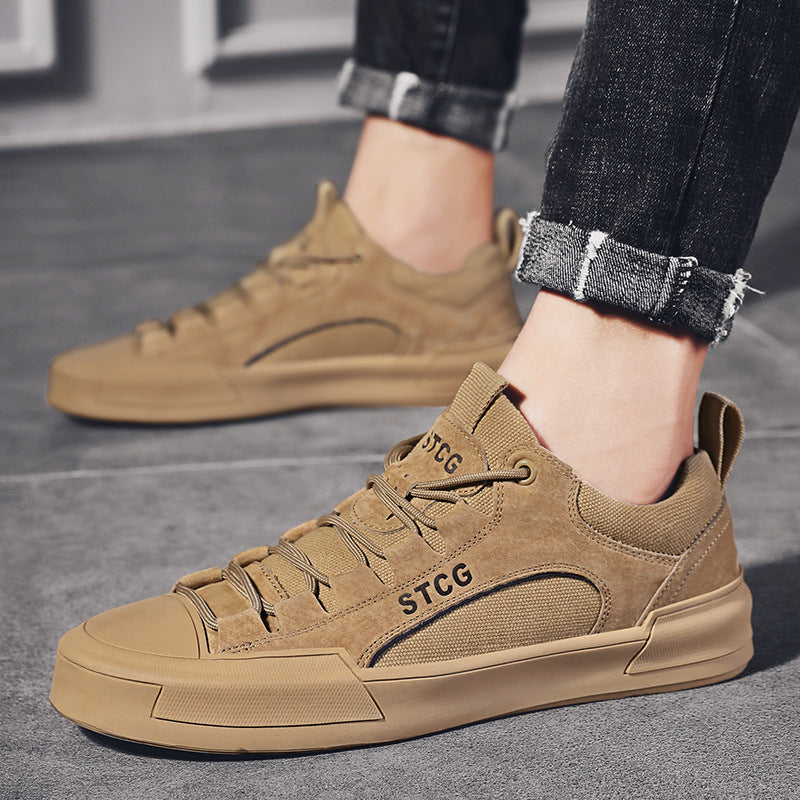 Zapatillas bajas deportivas personalizadas con cordones, suela adherente, ligeras para hombre