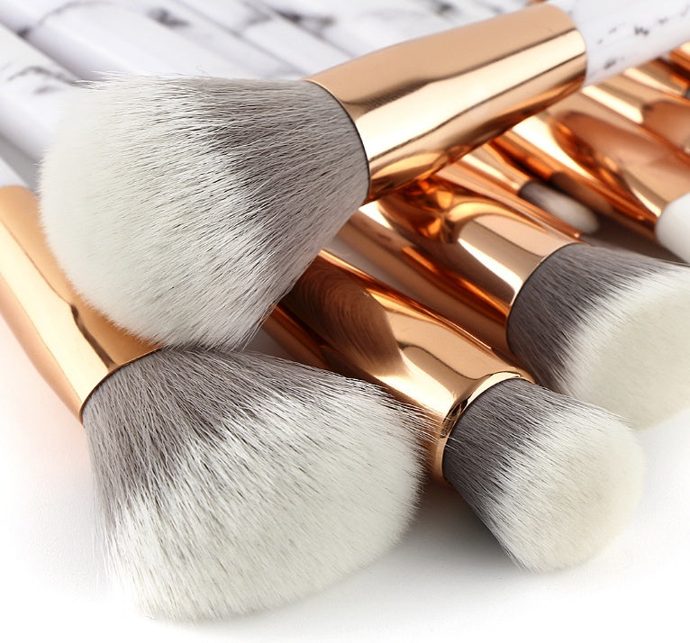 11 juegos de brochas de maquillaje de mármol con kit de maquillaje de belleza 11 juegos de brochas de maquillaje