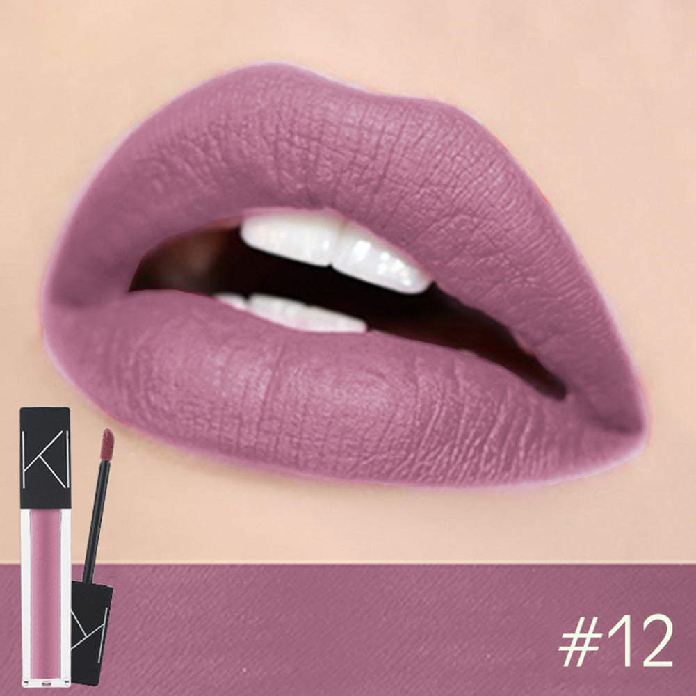 KIMUSE Maquillaje Labial Líquido Mate Suave Lápiz Labial Mate Impermeable Cosmético Maquillaje Labial Larga Duración Lápiz Labial Mate Maquillaje