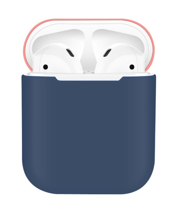 Compatible con Apple, funda protectora adecuada para la carcasa de protección de la caja de carga de auriculares inalámbricos Bluetooth, funda de silicona antiporatable