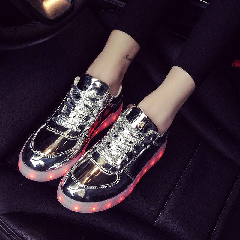Zapatillas deportivas LED con luces, carga USB, fluorescentes y luminosas con cordones