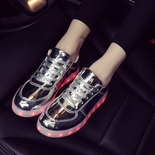 Zapatillas deportivas LED con luces, carga USB, fluorescentes y luminosas con cordones