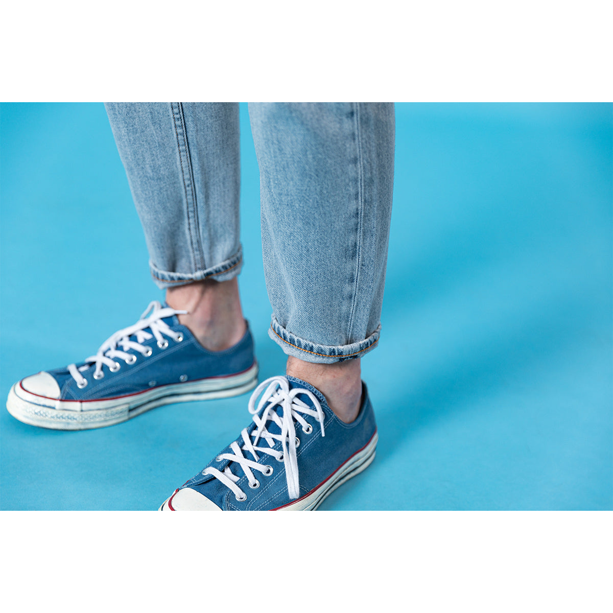 Micro tapered cropped jeans