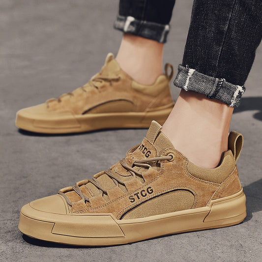 Zapatillas bajas deportivas personalizadas con cordones, suela adherente, ligeras para hombre