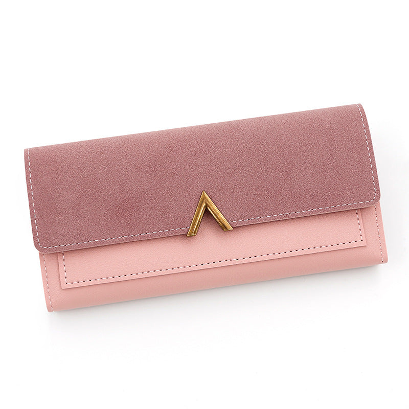 Cartera larga sencilla y a la moda para mujer