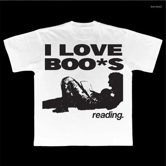 Short-sleeve T-shirt With A Punk Harajuku-style Graphic Print