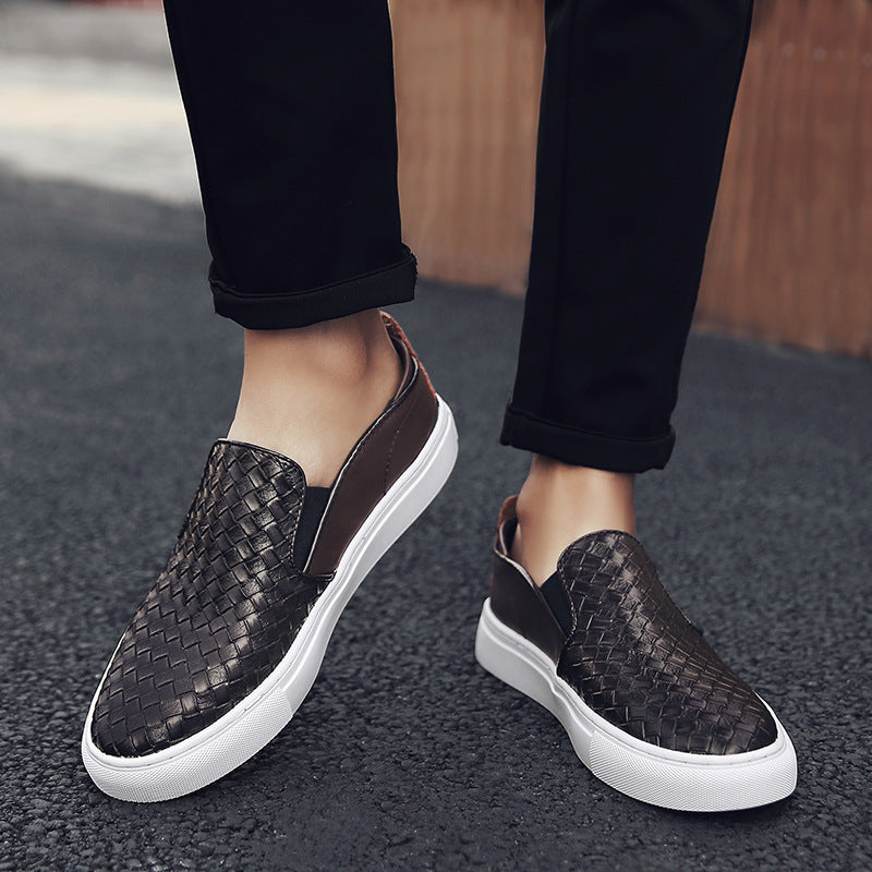 Zapatos planos casuales para hombre, resistentes al desgaste y a la moda