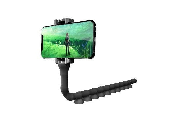 Soporte perezoso para teléfono móvil, gusano, soporte flexible con ventosa para teléfono para pared del hogar, escritorio, bicicleta