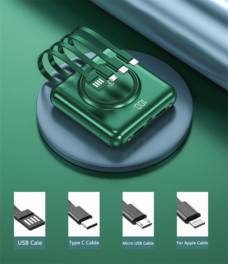 Batería Externa de Carga Rápida 20000mAh Mini Portátil