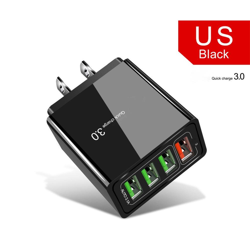 Cabezal de carga iluminado 4USB para teléfono móvil 3A