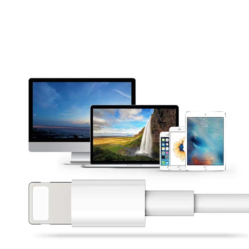 Compatible con Apple, cabezal de cargador de línea de datos