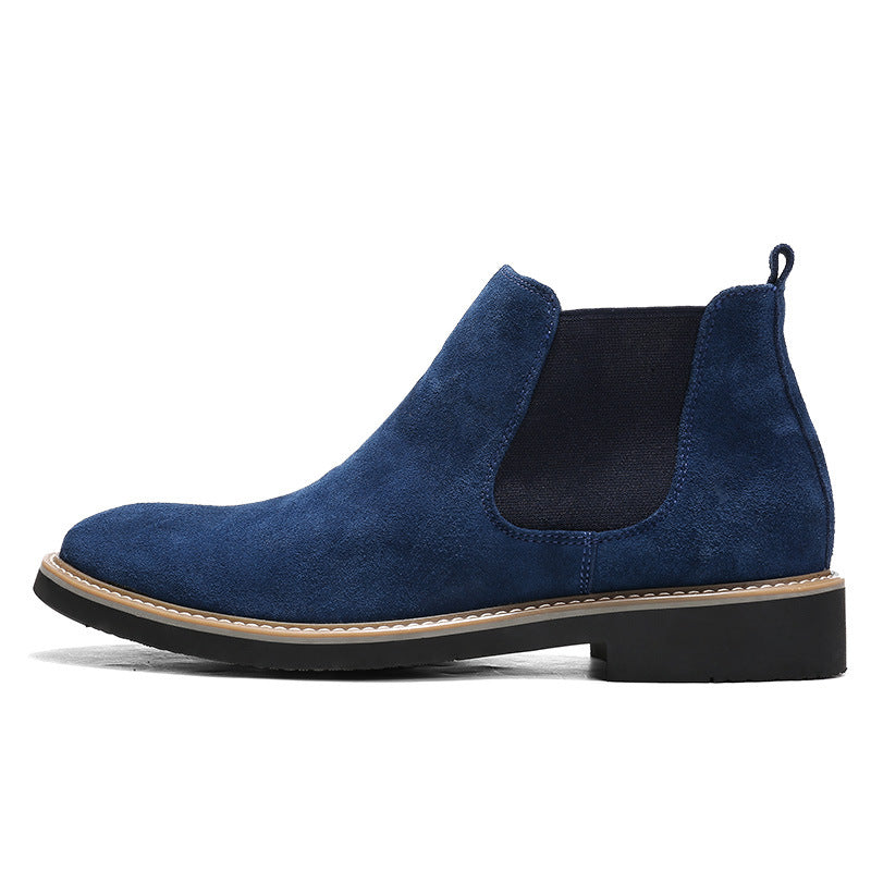 Botas Martin de hombre de corte medio, estilo coreano moderno, esmeriladas, para otoño e invierno