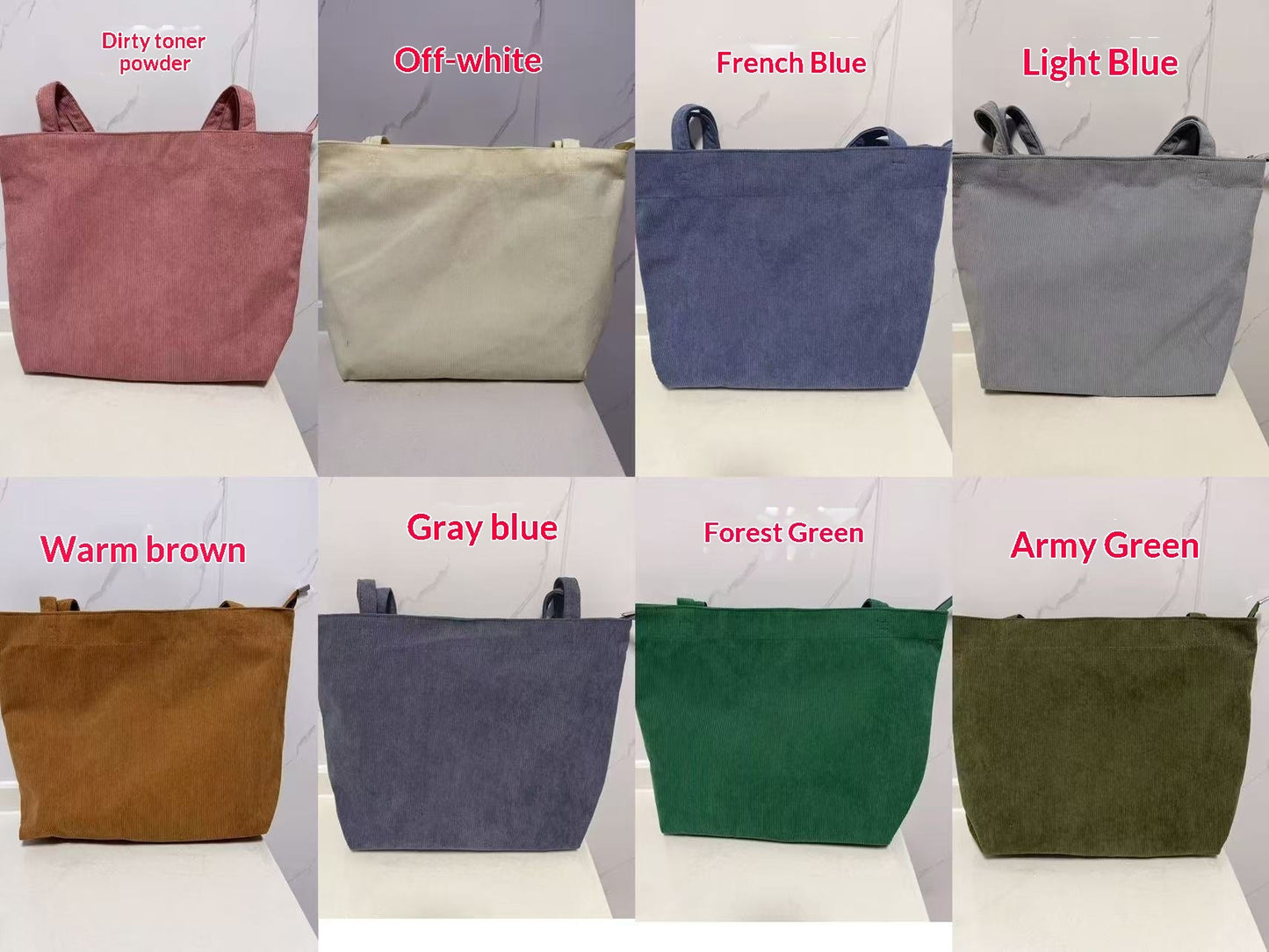 Bolso de pana informal para mujer: a la moda, de tendencia y minimalista
