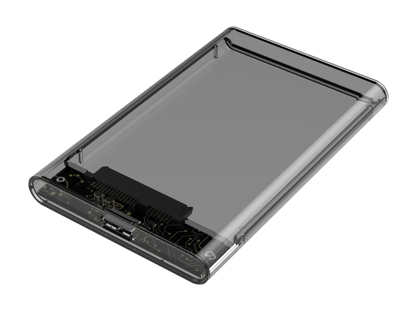 Caja transparente para disco duro