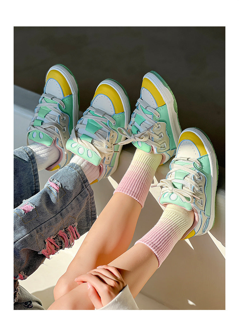 Zapatillas de hombre bonitas estilo retro de pareja, antideslizantes, tipo "pan"