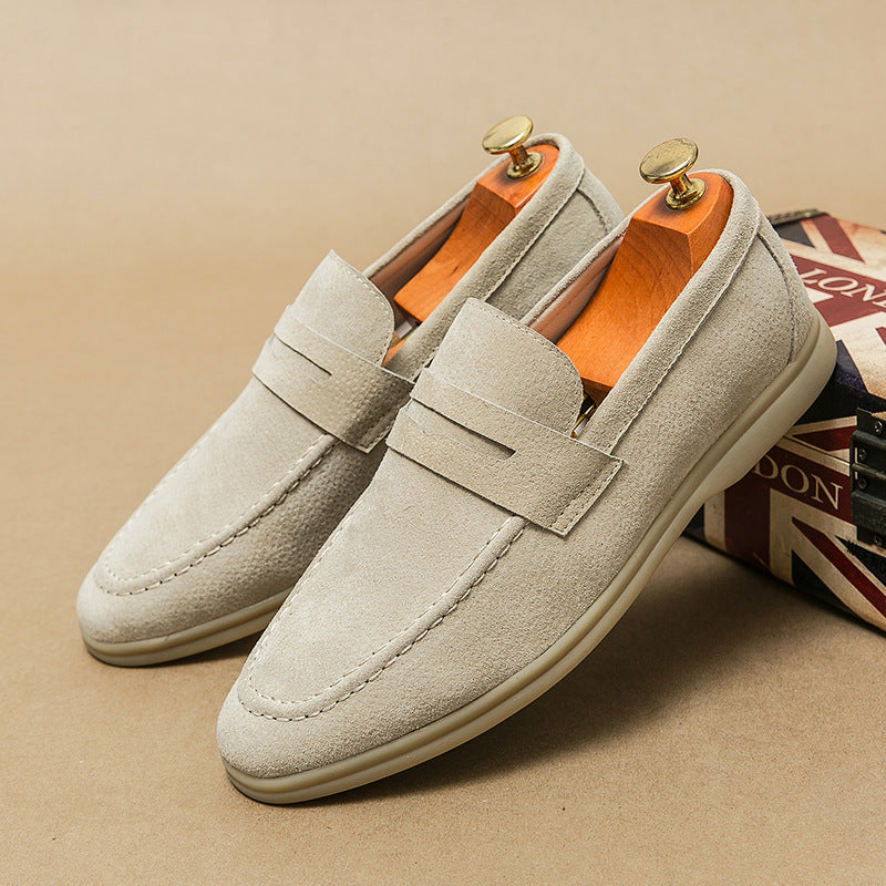 Zapatos de Cuero de Negocios Formales Sencillos de Moda de Tallas Grandes para Hombre