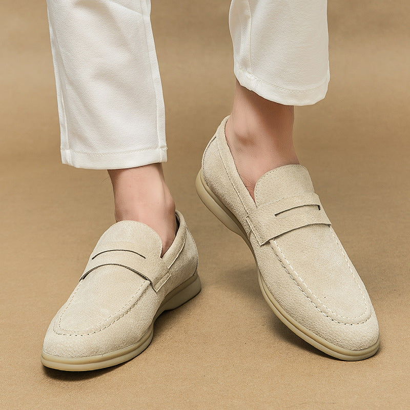 Zapatos de Cuero de Negocios Formales Sencillos de Moda de Tallas Grandes para Hombre