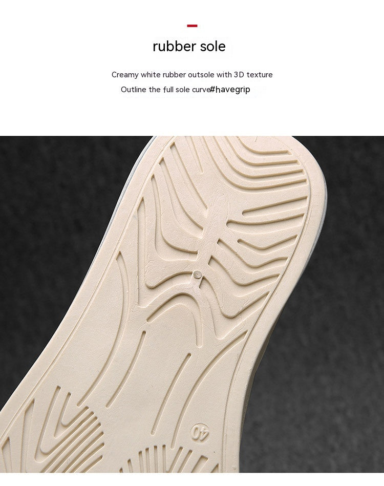 Zapatillas de cuero casuales de primavera y otoño para hombre
