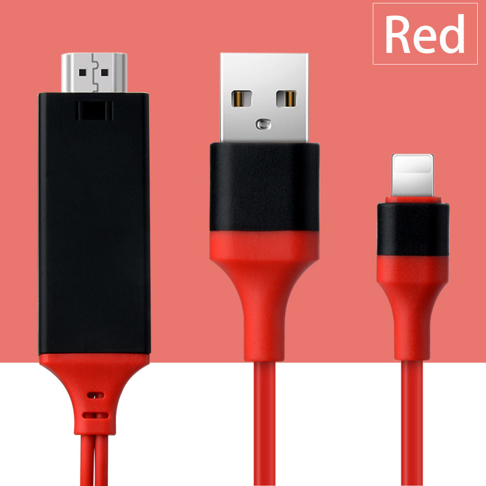 Cable de proyección tres en uno USB-C a HDMI para móvil