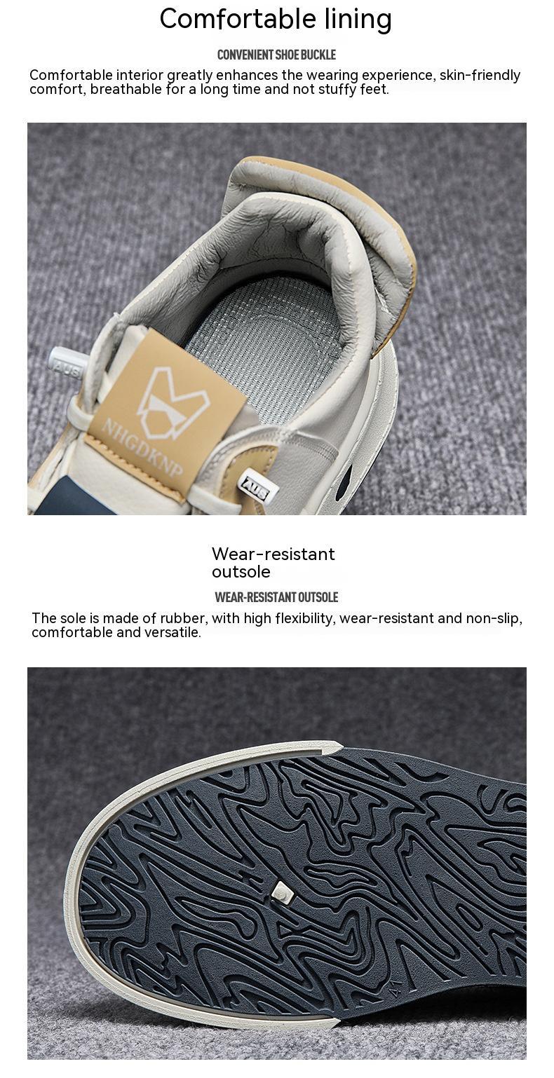Zapatillas bajas para hombre versátiles de moda, transpirables e informales