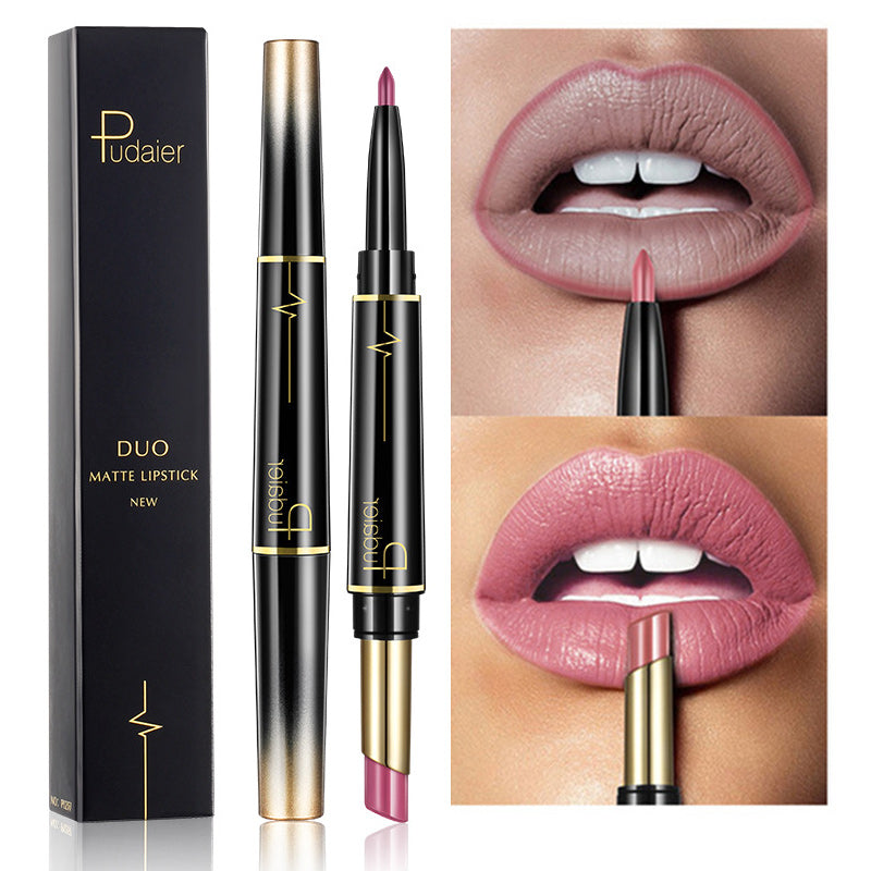 Delineador de labios doble