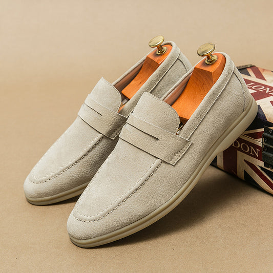 Zapatos de Cuero de Negocios Formales Sencillos de Moda de Tallas Grandes para Hombre